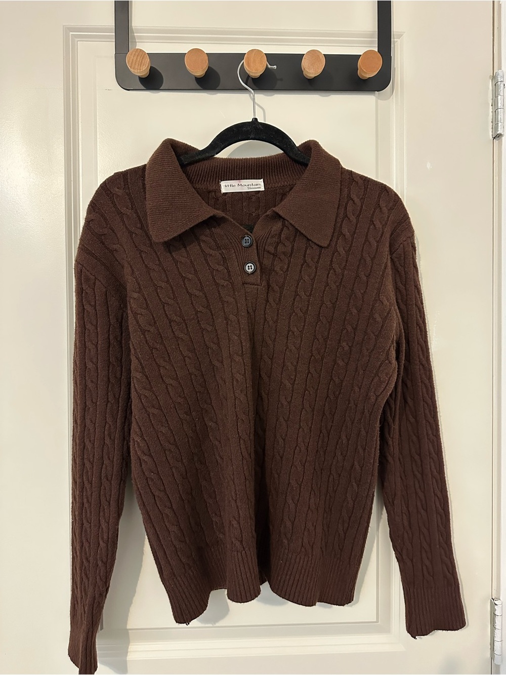 Little Mountain Brown Cable Knit Sweater